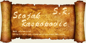 Stojak Raspopović vizit kartica